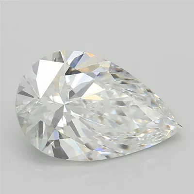 1.59ct D VVS2 Rare Carat Ideal Cut Pear Lab Grown Diamond