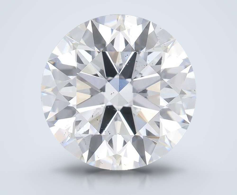 3.34ct F SI1 Rare Carat Ideal Cut Round Lab Grown Diamond