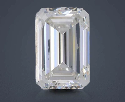 6.06ct F VVS2 Rare Carat Ideal Cut Emerald Lab Grown Diamond
