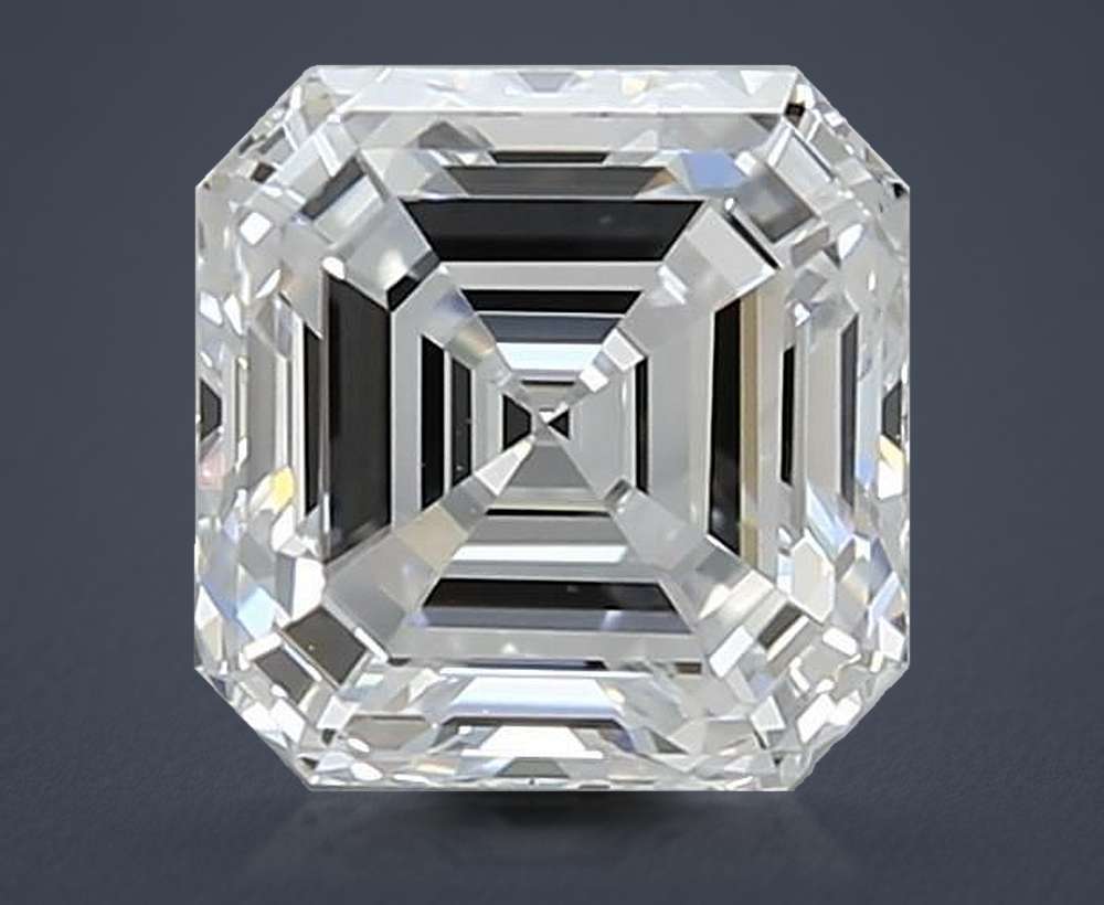 1.00ct E IF Rare Carat Ideal Cut Asscher Lab Grown Diamond