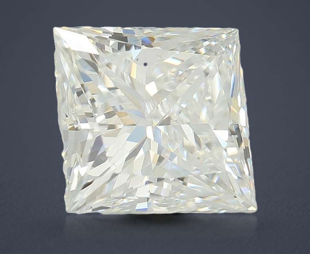 3.06ct E VS1 Rare Carat Ideal Cut Princess Lab Grown Diamond
