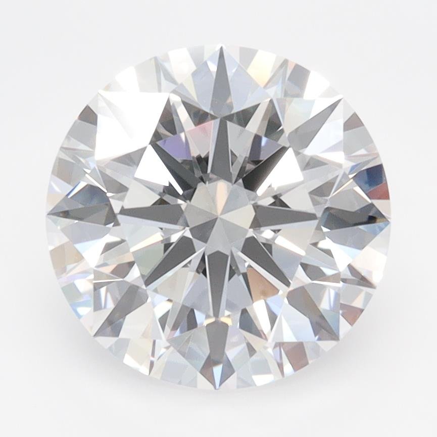 3.09ct D IF Rare Carat Ideal Cut Round Lab Grown Diamond