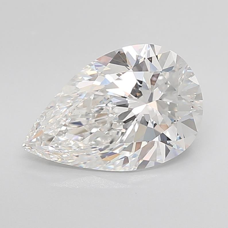 4.01ct E VS1 Rare Carat Ideal Cut Pear Lab Grown Diamond