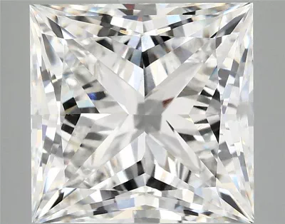 7.14ct E VVS2 Rare Carat Ideal Cut Princess Lab Grown Diamond
