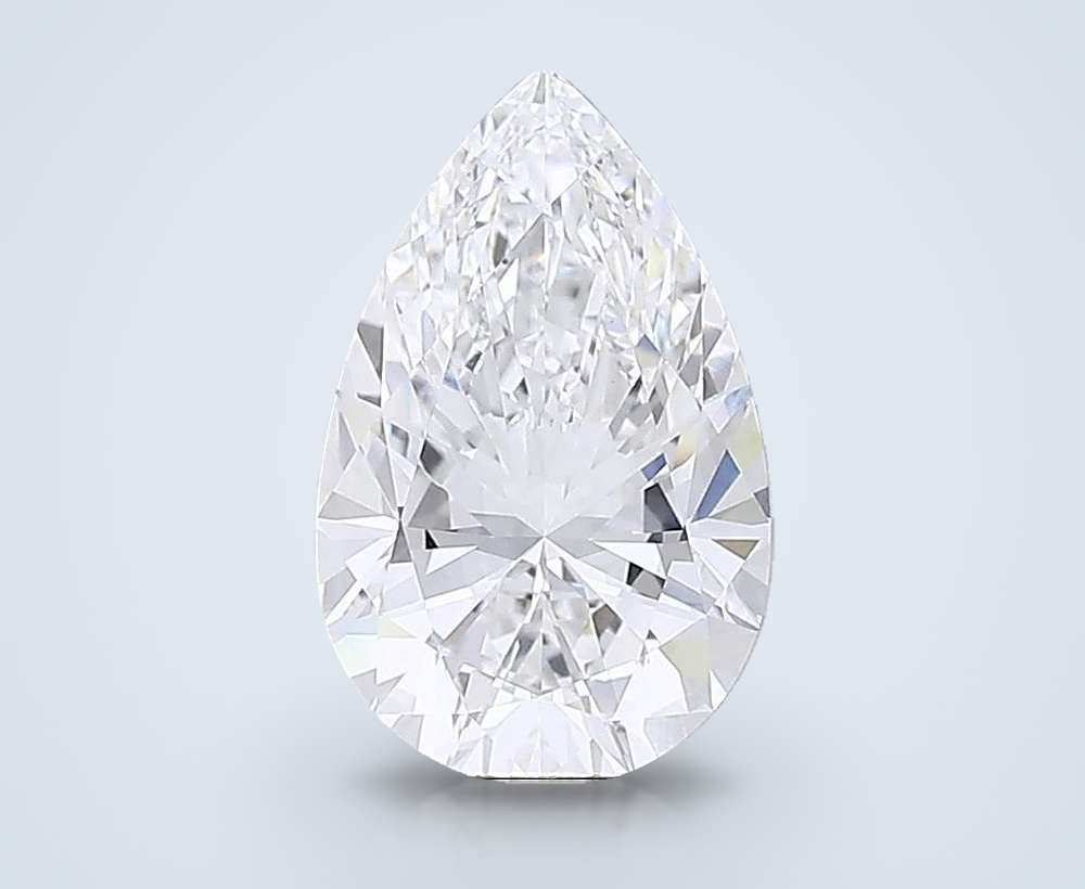 6.09ct E VVS2 Rare Carat Ideal Cut Pear Lab Grown Diamond