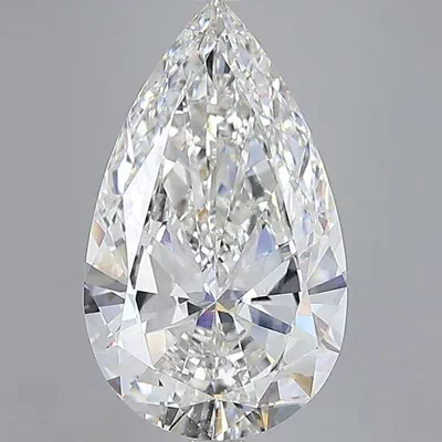 15.05ct F VVS2 Very Good Cut Pear Lab Grown Diamond
