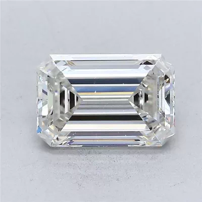 2.07ct H VVS2 Rare Carat Ideal Cut Emerald Lab Grown Diamond