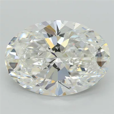 5.09ct F VVS2 Rare Carat Ideal Cut Oval Lab Grown Diamond