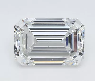 2.08ct D VS2 Rare Carat Ideal Cut Emerald Lab Grown Diamond