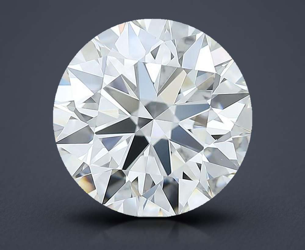 3.07ct G IF Rare Carat Ideal Cut Round Diamond