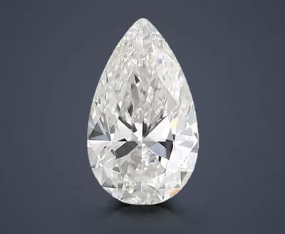 3.09ct E VS1 Rare Carat Ideal Cut Pear Lab Grown Diamond