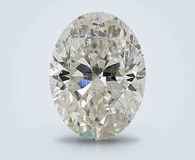 3.55ct J SI2 Rare Carat Ideal Cut Oval Diamond