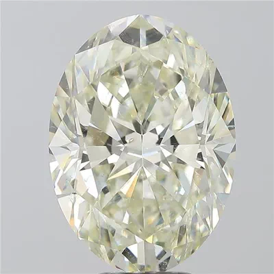 7.03ct K SI1 Rare Carat Ideal Cut Oval Diamond