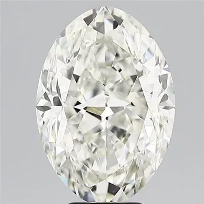 6.01ct J VS2 Rare Carat Ideal Cut Oval Diamond