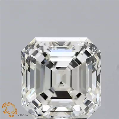 4.02ct J VS1 Rare Carat Ideal Cut Asscher Diamond