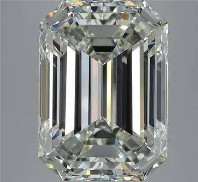 7.02ct J VVS1 Rare Carat Ideal Cut Emerald Diamond