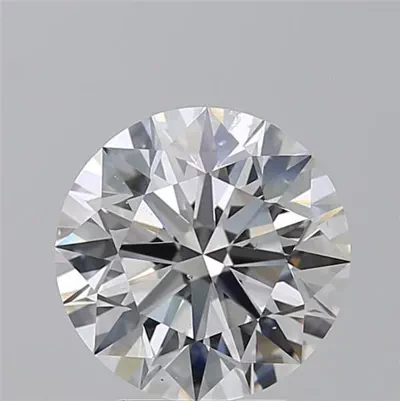 4.01ct E SI2 Rare Carat Ideal Cut Round Diamond