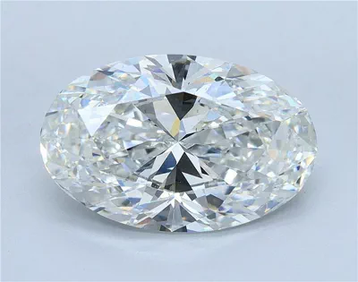 5.05ct F VS2 Rare Carat Ideal Cut Oval Lab Grown Diamond