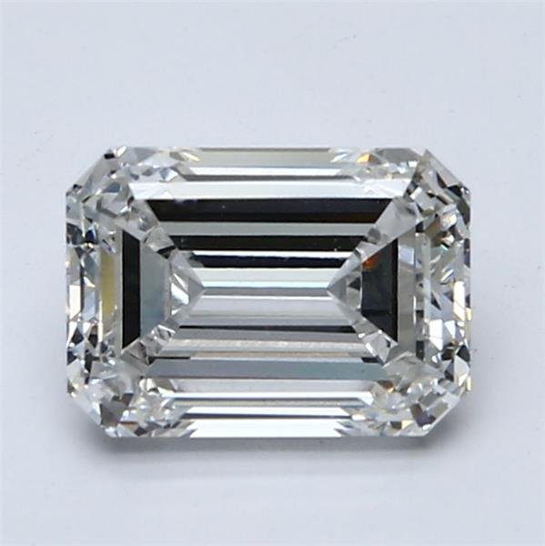 2.01ct D VS1 Excellent Cut Emerald Lab Grown Diamond