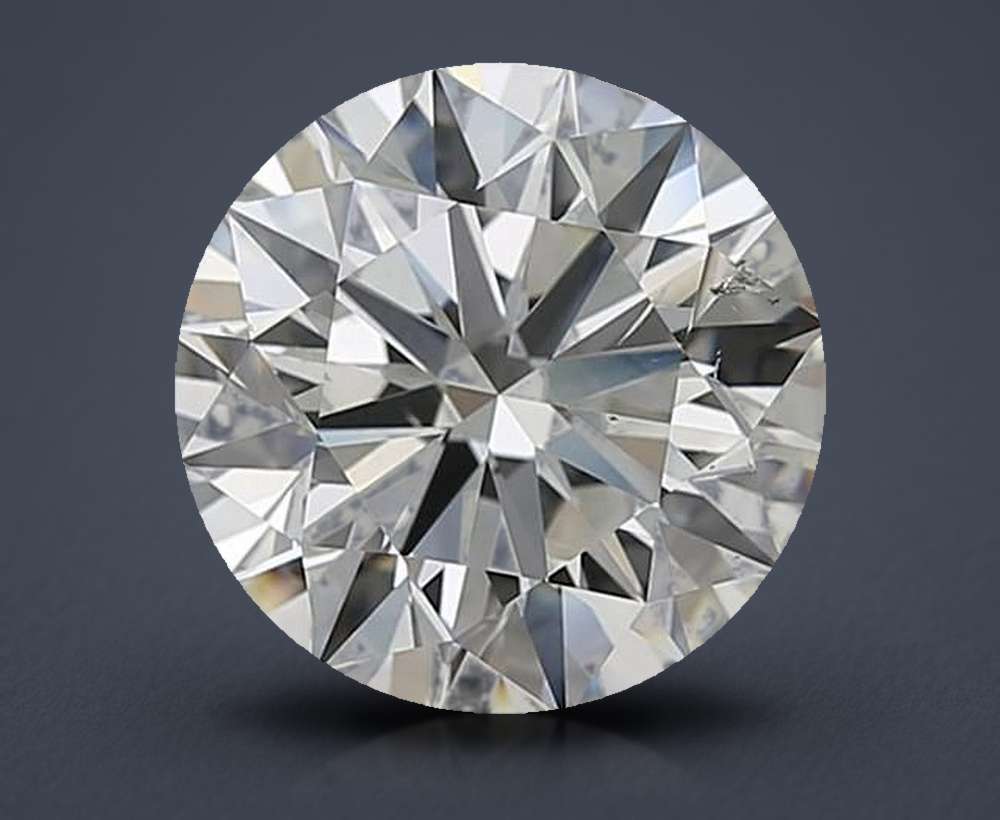 3.50ct H SI1 Rare Carat Ideal Cut Round Diamond