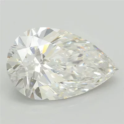 3.09ct E VS2 Rare Carat Ideal Cut Pear Lab Grown Diamond