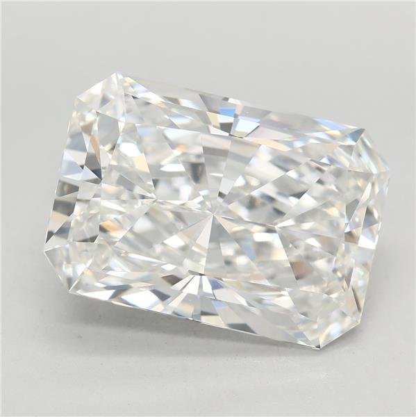 8.55ct F VVS2 Rare Carat Ideal Cut Radiant Lab Grown Diamond