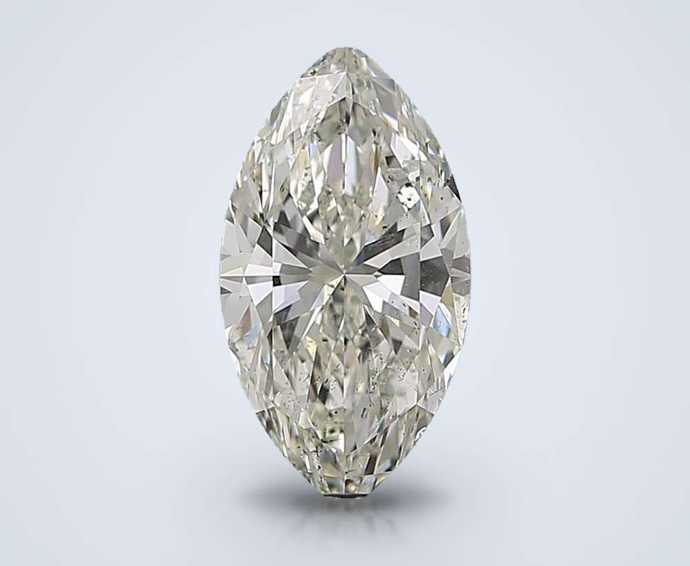 2.01ct K SI2 Rare Carat Ideal Cut Marquise Diamond