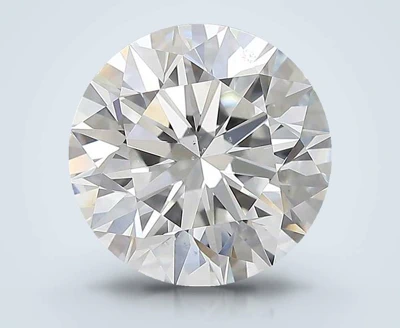 4.25ct F SI1 Rare Carat Ideal Cut Round Diamond