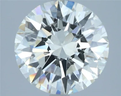3.18ct K VS2 Rare Carat Ideal Cut Round Diamond