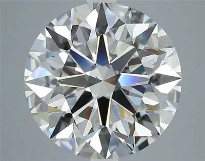 4.37ct E VS2 Rare Carat Ideal Cut Round Diamond