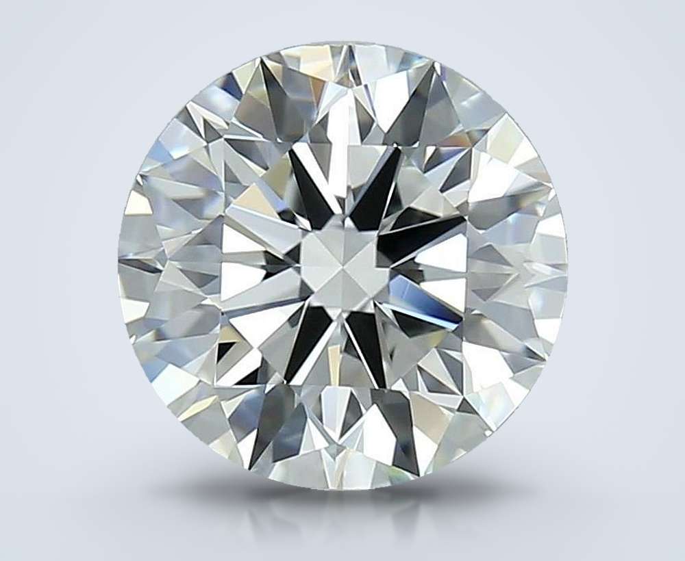 3.21ct H VVS1 Rare Carat Ideal Cut Round Diamond
