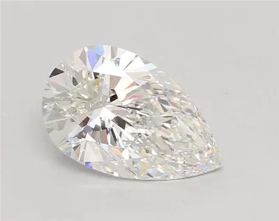 3.05ct F VVS2 Rare Carat Ideal Cut Pear Lab Grown Diamond