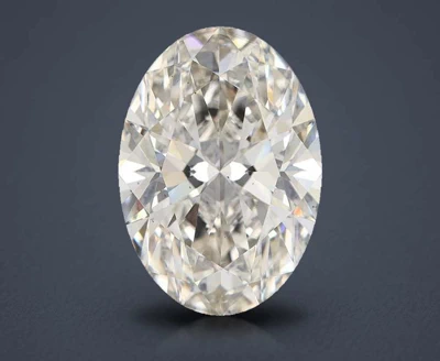 4.91ct H VS2 Rare Carat Ideal Cut Oval Lab Grown Diamond