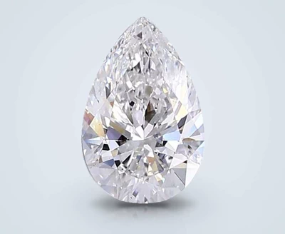 3.09ct F VS1 Rare Carat Ideal Cut Pear Lab Grown Diamond