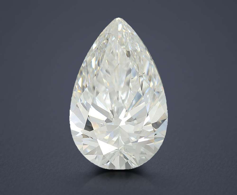 5.16ct G VS2 Rare Carat Ideal Cut Pear Lab Grown Diamond