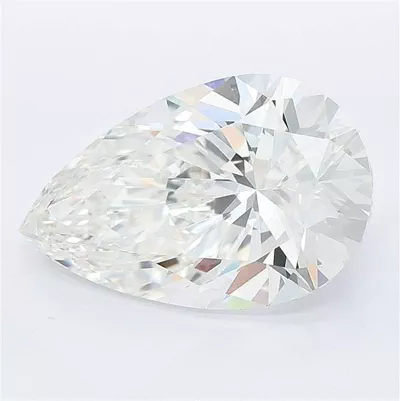 4.58ct F VVS2 Rare Carat Ideal Cut Pear Lab Grown Diamond