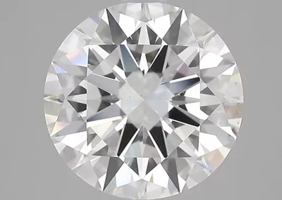 3.90ct F VS2 Rare Carat Ideal Cut Round Diamond