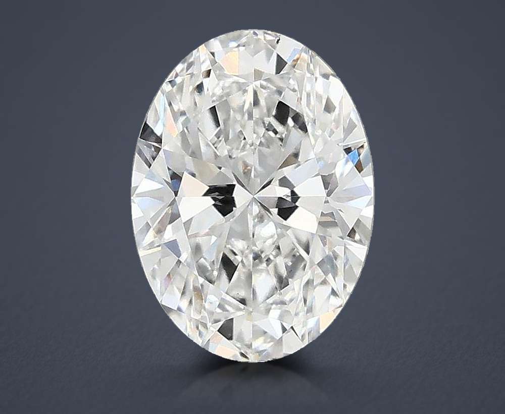 1.66ct D VS2 Rare Carat Ideal Cut Oval Lab Grown Diamond