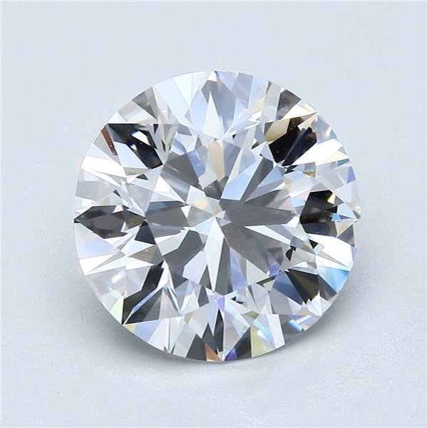 4.01ct F VVS2 Very Good Cut Round Diamond