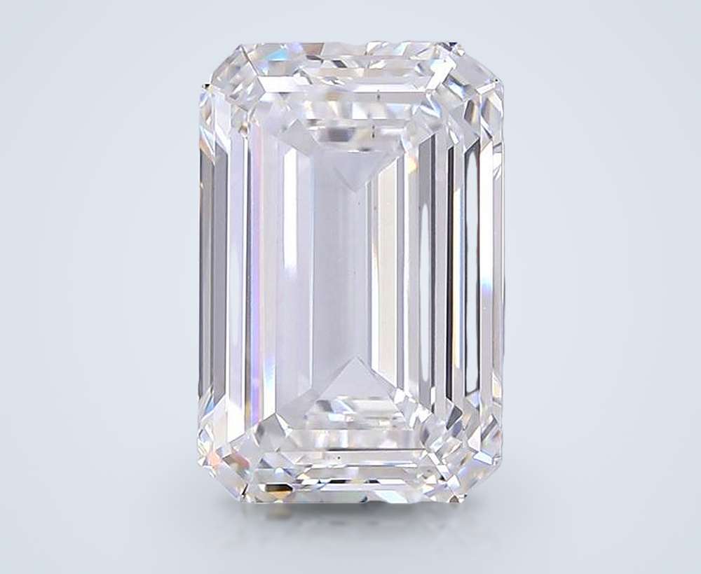 18.09ct F VS1 Rare Carat Ideal Cut Emerald Lab Grown Diamond