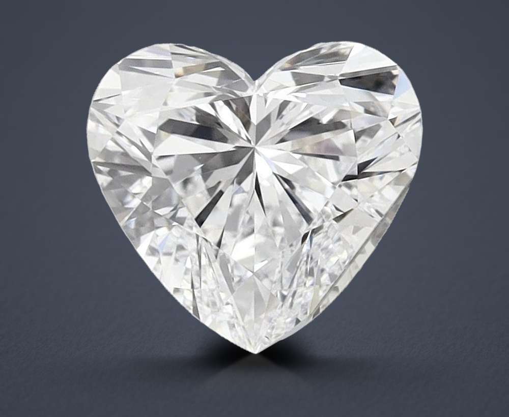 1.76ct D VVS1 Rare Carat Ideal Cut Heart Lab Grown Diamond