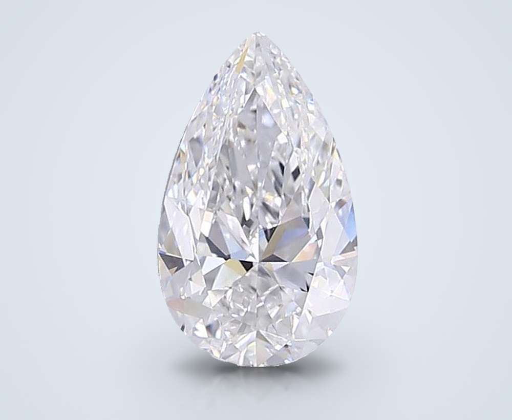 1.27ct D VVS2 Rare Carat Ideal Cut Pear Lab Grown Diamond