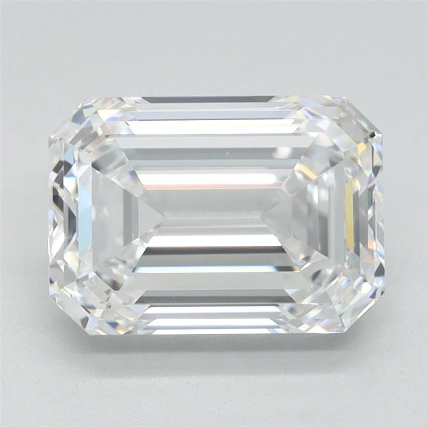 2.42ct F VVS2 Rare Carat Ideal Cut Emerald Lab Grown Diamond