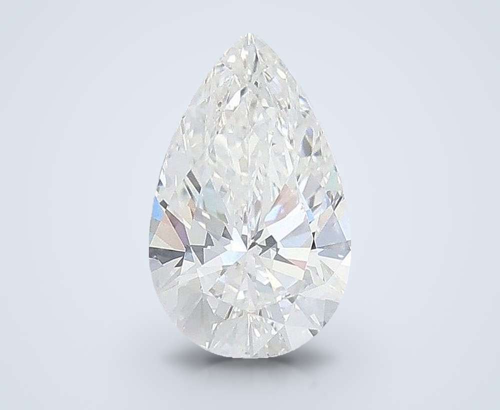 0.99ct E VS1 Rare Carat Ideal Cut Pear Lab Grown Diamond
