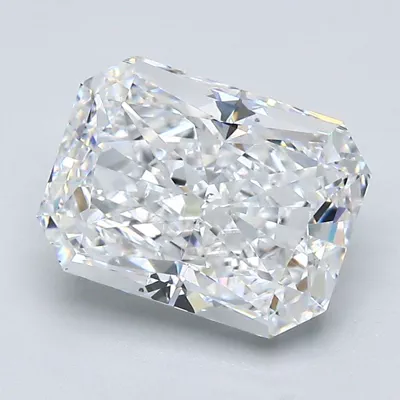 3.02ct D VS2 Rare Carat Ideal Cut Radiant Diamond