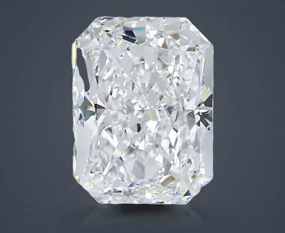 3.02ct D VS2 Rare Carat Ideal Cut Radiant Diamond