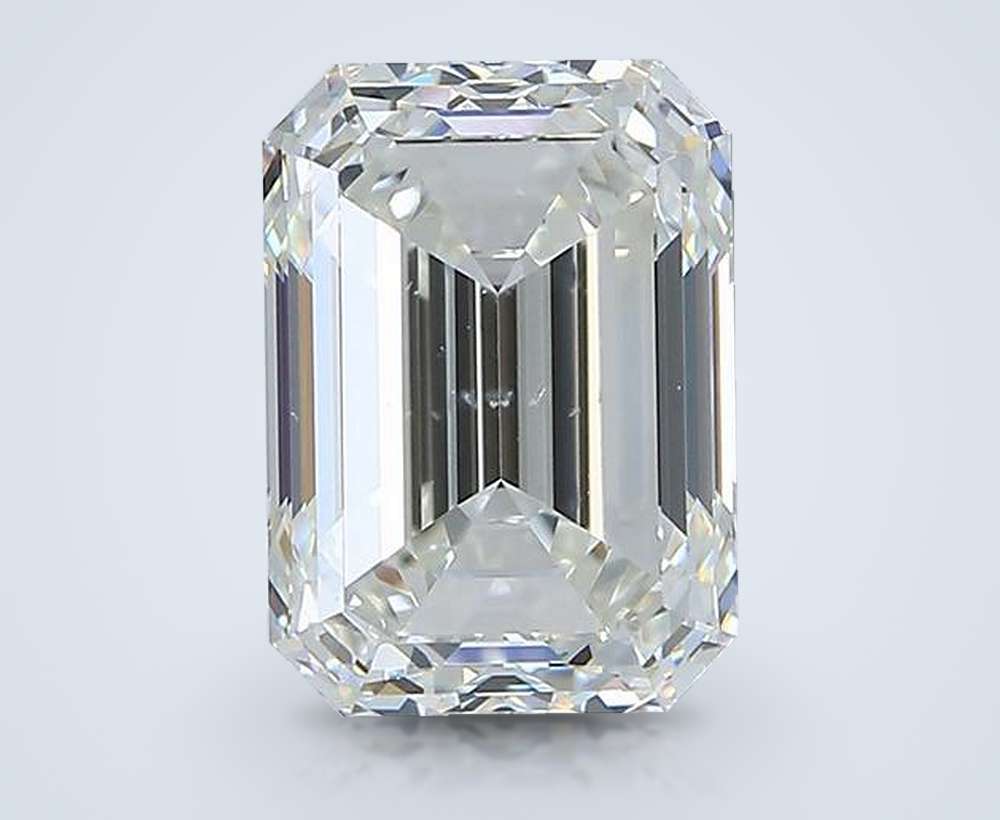 2.70ct I VS2 Rare Carat Ideal Cut Emerald Diamond