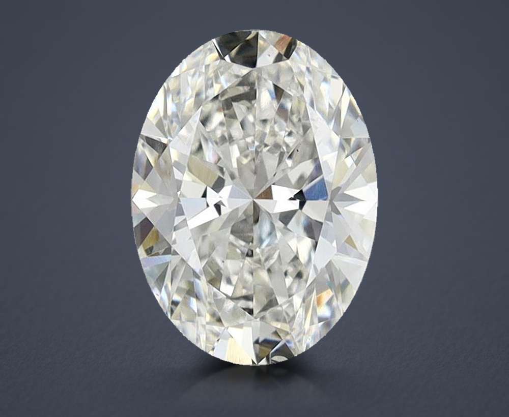 1.65ct F VS2 Rare Carat Ideal Cut Oval Lab Grown Diamond