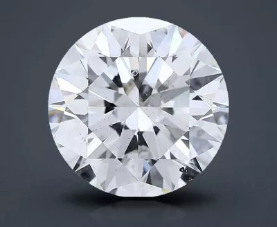 5.01ct G SI2 Rare Carat Ideal Cut Round Diamond