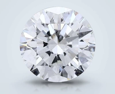5.01ct G SI2 Rare Carat Ideal Cut Round Diamond